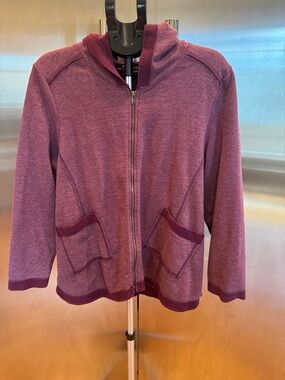 Habitat Heathered Plum Zip Hoodie Jacket